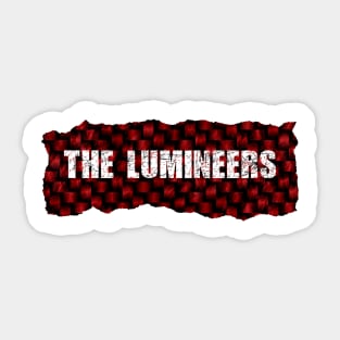 The Lumineers Ripped Flannel Sticker